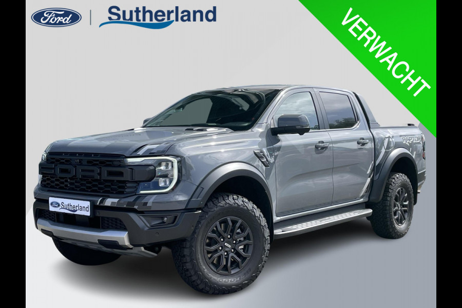 Ford Ranger 3.0 EcoBoost Raptor 288pk V6 Automaat |Nieuw | Rijklaar! | Conquer Grey Metallic | Raptor Pack   Nieuw Model | SYNC4 | 2.500kg Trekgewicht | Matrix LED Koplampen | Prijs incl. ombouwkosten Grijs Kenteken