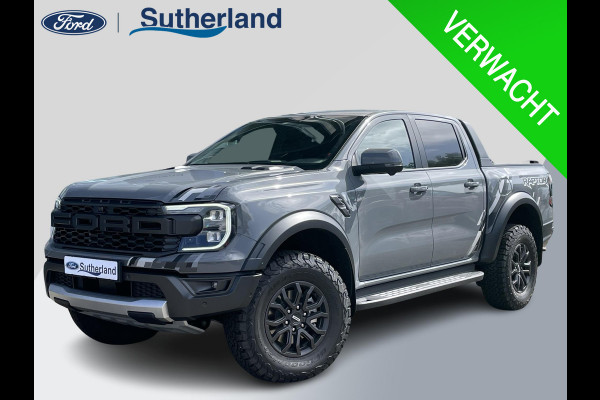 Ford Ranger 3.0 EcoBoost Raptor 288pk V6 Automaat |Nieuw | Rijklaar! | Conquer Grey Metallic | Raptor Pack   Nieuw Model | SYNC4 | 2.500kg Trekgewicht | Matrix LED Koplampen | Prijs incl. ombouwkosten Grijs Kenteken