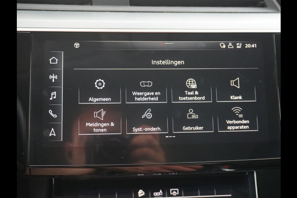 Audi E-Tron 50 312PK 71kWh Quattro Audi connect Navi Regen-Licht Sensor Led Virtual Cockpit WiFi-vb. DAB Parkeerhulp-v/a/zijk Ecc DAB Bluetooth Audi sound system Interieurvoorverwarming / -ventilatie Ptc verwarming Elec. Achterklep Edition Alarmcentrale e-call Voorbereid trekhaak bots waarschuwing systeem ESP Buitenspiegels elektrisch verstel- en verwarmbaar