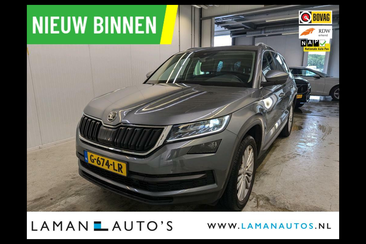 Škoda Kodiaq 1.5 TSI 150pk DSG Business Edition 7p. Aut. | Open dak Halfleder CarPlay Canton ECC Navi LED ACC 19" LMV Camera BLIS Metallic |