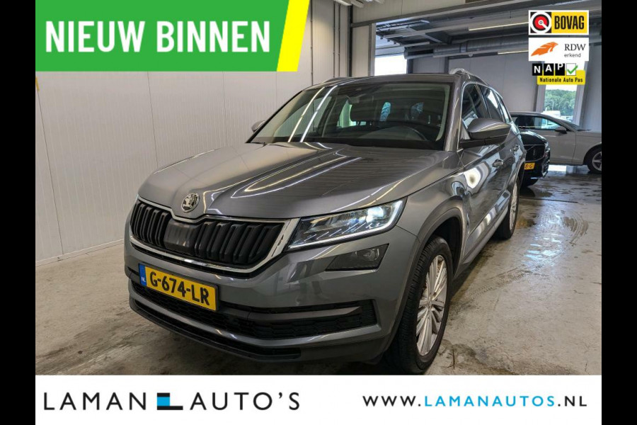 Škoda Kodiaq 1.5 TSI 150pk DSG Business Edition 7p. Aut. | Open dak Halfleder CarPlay Canton ECC Navi LED ACC 19" LMV Camera BLIS Metallic |