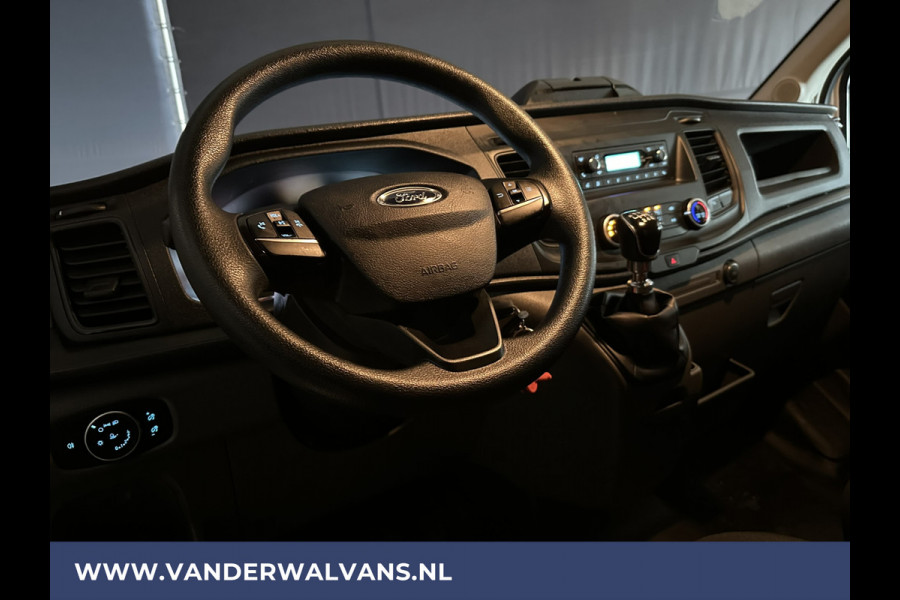 Ford Transit 2.0 TDCI 130pk Bakwagen Laadklep Zijdeur Euro6 924kg Laadvermogen Airco | lat om lat betimmering, bijrijdersbank