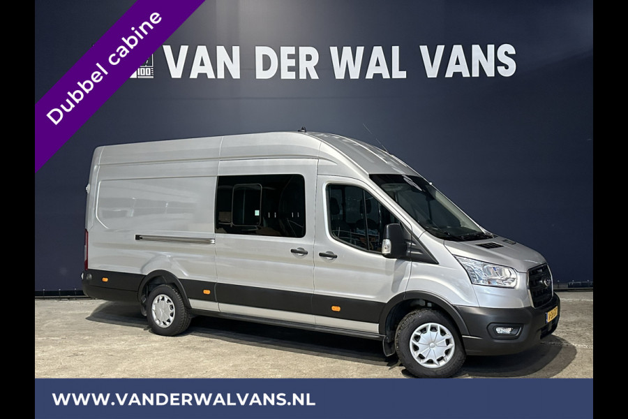 Ford Transit 2.0 TDCI 170pk L4H3 Dubbele Cabine Euro6 Airco | Camera | Apple Carplay | Android Auto | Trekhaak Cruisecontrol, Parkeersensoren, 5-Zits, Verwarmde voorruit