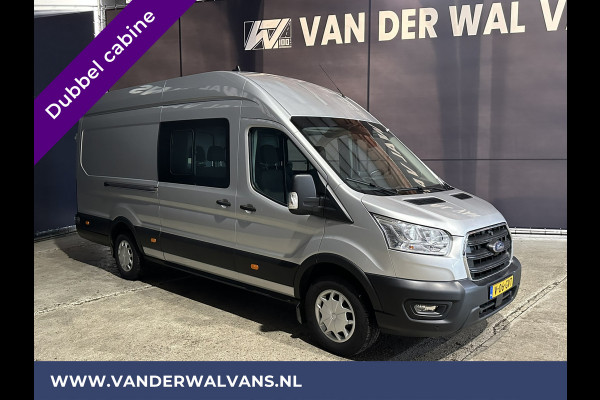 Ford Transit 2.0 TDCI 170pk L4H3 Dubbele Cabine Euro6 Airco | Camera | Apple Carplay | Android Auto | Trekhaak Cruisecontrol, Parkeersensoren, 5-Zits, Verwarmde voorruit