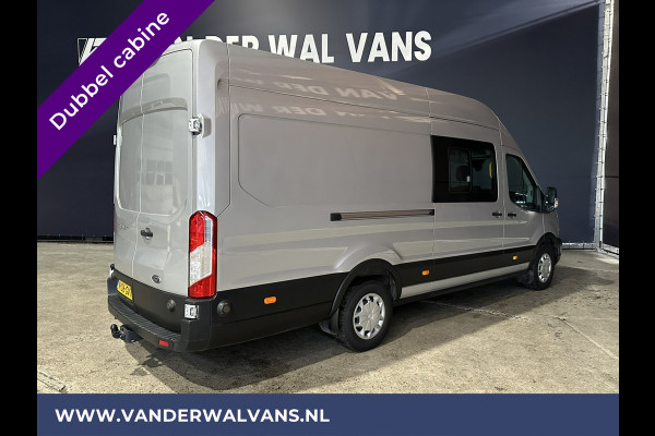 Ford Transit 2.0 TDCI 170pk L4H3 Dubbele Cabine Euro6 Airco | Camera | Apple Carplay | Android Auto | Trekhaak Cruisecontrol, Parkeersensoren, 5-Zits, Verwarmde voorruit