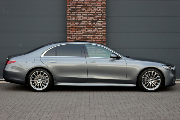 Mercedes-Benz S-Klasse 580 e 4MATIC Lang AMG Line Aut9, Plug-in Hybride, Luchtvering, Panoramadak, Distronic+, Burmester, Head-up Display, Surround Camera, Augmented Reality, Stoelverwarming/-ventilatie V+A, Leder, Memory, Etc,