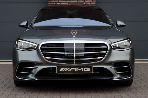 Mercedes-Benz S-Klasse 580 e 4MATIC Lang AMG Line Aut9, Plug-in Hybride, Luchtvering, Panoramadak, Distronic+, Burmester, Head-up Display, Surround Camera, Augmented Reality, Stoelverwarming/-ventilatie V+A, Leder, Memory, Etc,