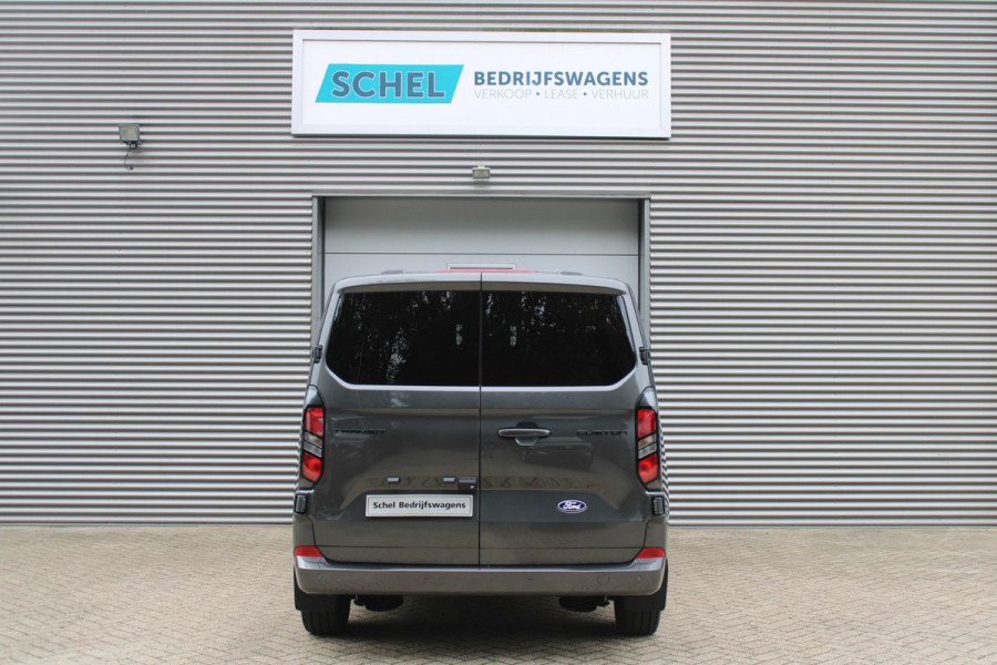 Ford Transit Custom 320 2.0 TDCI L2H1 Limited DC 170pk - Adaptive Cruise - Navi - 2x Schuifdeur - Verwarmd stuur - 70l tank - 17" LM velgen - Rijkla