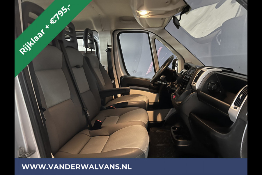 Fiat Ducato 2.3 MultiJet 150pk Kipper Pick up Open laadbak dubbele cabine Euro6 RIJKLAAR Airco | 7 Zits | 3000kg Trekhaak | Navigatie, Cruisecontrol, Sidebars