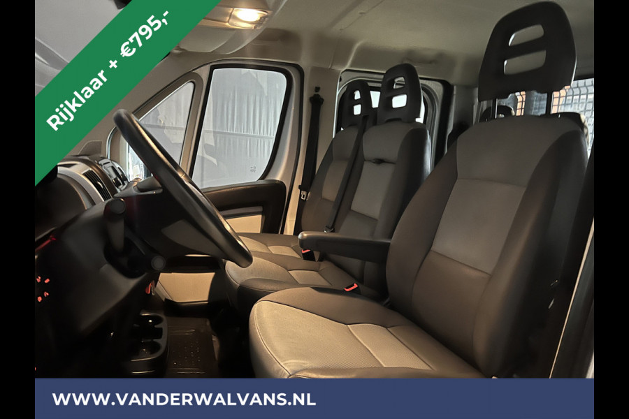 Fiat Ducato 2.3 MultiJet 150pk Kipper Pick up Open laadbak dubbele cabine Euro6 RIJKLAAR Airco | 7 Zits | 3000kg Trekhaak | Navigatie, Cruisecontrol, Sidebars