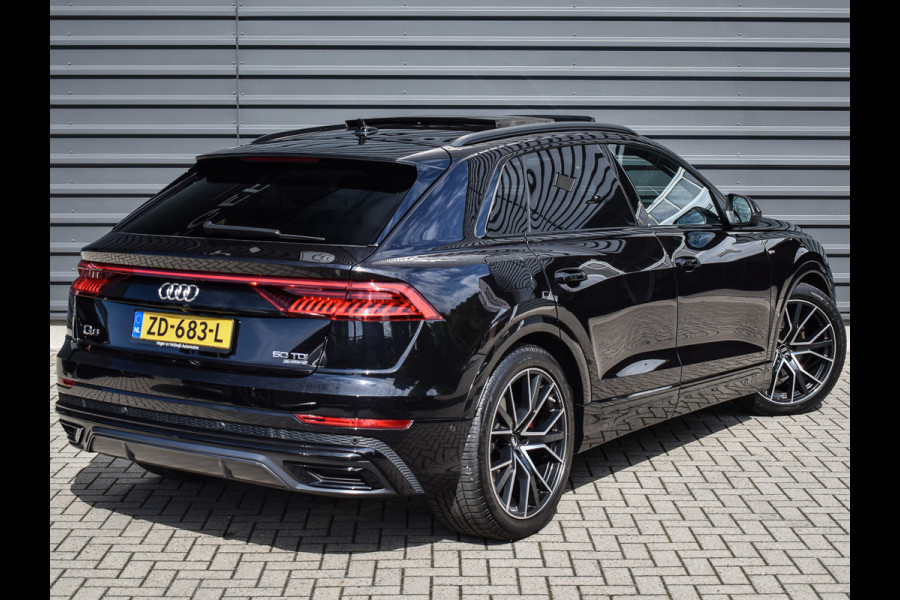 Audi Q8 50 TDI QUATTRO PRO LINE S | PANORAMADAK | SHADOW-LINE | LED MATRIX | BANG&OLUFSEN | LUCHTVERING | 360 CAMERA | DAB+ | ADAPTVICE