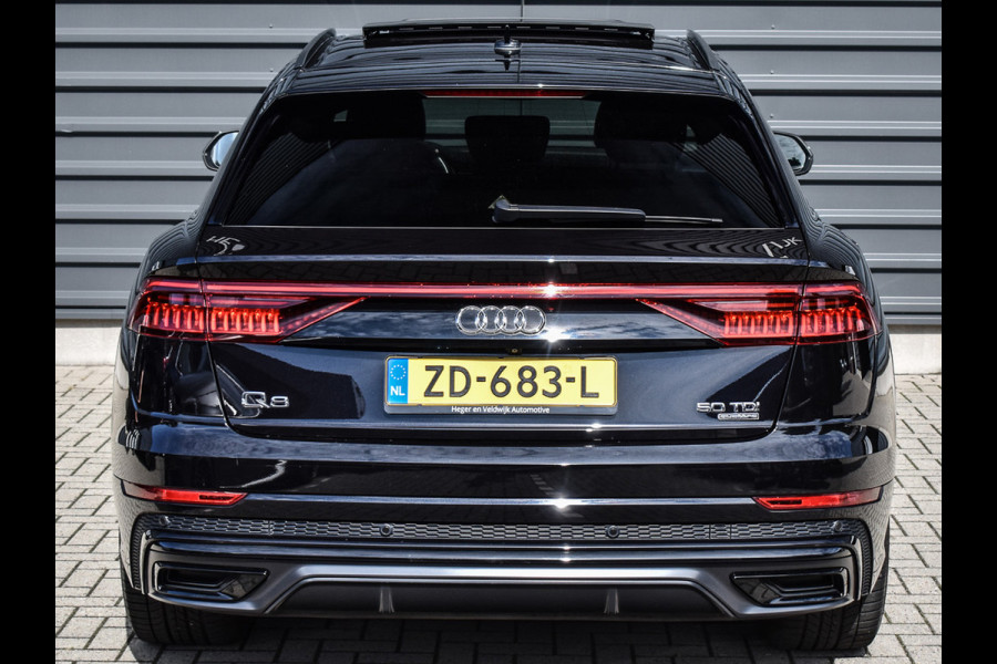 Audi Q8 50 TDI QUATTRO PRO LINE S | PANORAMADAK | SHADOW-LINE | LED MATRIX | BANG&OLUFSEN | LUCHTVERING | 360 CAMERA | DAB+ | ADAPTVICE