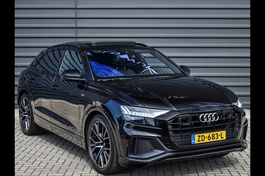 Audi Q8 50 TDI QUATTRO PRO LINE S | PANORAMADAK | SHADOW-LINE | LED MATRIX | BANG&OLUFSEN | LUCHTVERING | 360 CAMERA | DAB+ | ADAPTVICE