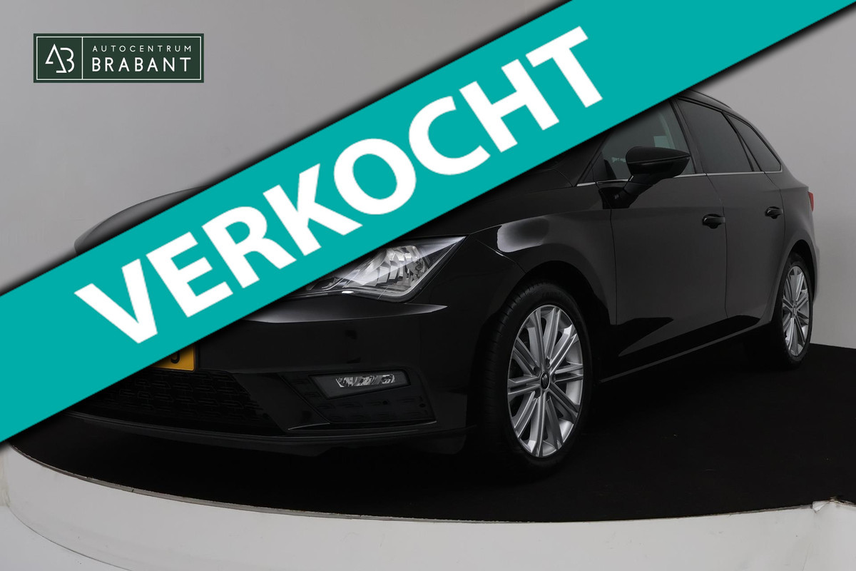 Seat León ST 1.5 TSI Xcellence Intense Automaat (NAVIGATIE, CAMERA, CARPLAY, PARKEERSENSOREN, 1e EIGENAAR, GOED ONDERHOUDEN)