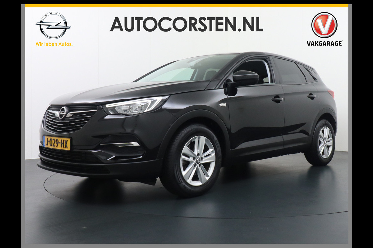 Opel Grandland X T131PK Apple Carplay Android Auto Navi Ecc Bluetooth DAB Led Cruise Control Regen-Licht Sensor PDC LMV Aut.Dim. Spiegel Lane-Ass Comfort Stoelen Priv.Glass Isofix Business Edition EURO6 Orig.NL auto ! 1e eigenaar Dealer onderhouden