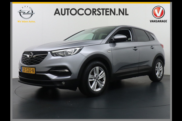 Opel Grandland X T131PK Apple Carplay Android Auto Navi Ecc Bluetooth DAB PDC Lane Assist Regen-licht Sensor Cruise Control LMV Led Elec. Ramen e Navi 5.0 IntelliLink Grootlicht-assistent Verkeersbord detectie Wifi Online Edition 100% Dealeronderhouden 1e eigenaar EURO 6  Orig.NL auto!