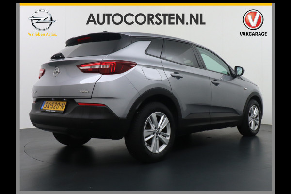 Opel Grandland X T131PK Apple Carplay Android Auto Navi Ecc Bluetooth DAB PDC Lane Assist Regen-licht Sensor Cruise Control LMV Led Elec. Ramen e Navi 5.0 IntelliLink Grootlicht-assistent Verkeersbord detectie Wifi Online Edition 100% Dealeronderhouden 1e eigenaar EURO 6  Orig.NL auto!