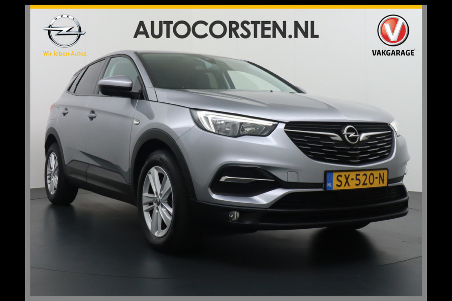 Opel Grandland X T131PK Apple Carplay Android Auto Navi Ecc Bluetooth DAB PDC Lane Assist Regen-licht Sensor Cruise Control LMV Led Elec. Ramen e Navi 5.0 IntelliLink Grootlicht-assistent Verkeersbord detectie Wifi Online Edition 100% Dealeronderhouden 1e eigenaar EURO 6  Orig.NL auto!