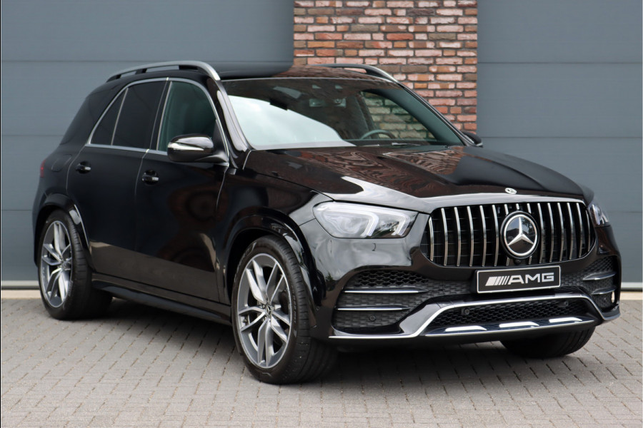 Mercedes-Benz GLE 580 V8 4MATIC Premium AMG Aut9 | Grijs kenteken | Luchtvering | Distronic+ | Panoramadak | Trekhaak | Camera | Rijassistent+ | DAB | Burmester | ENERGIZING | Stoelverwarming | Sfeerverlichting |