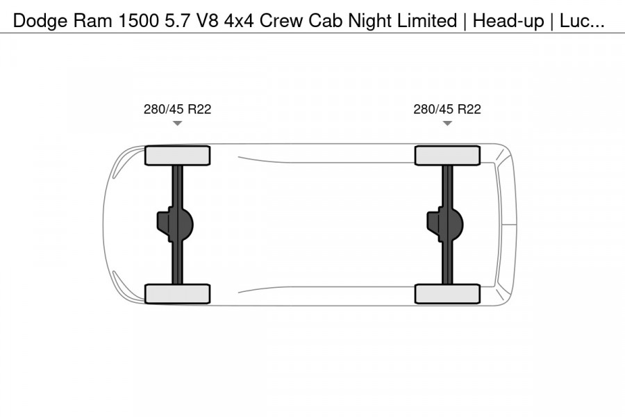 Dodge Ram 1500 5.7 V8 4x4 Crew Cab Night Limited | Head-up | Lucht | Panorama | H&K | Full Option | 360 Camera | Apple Carplay |