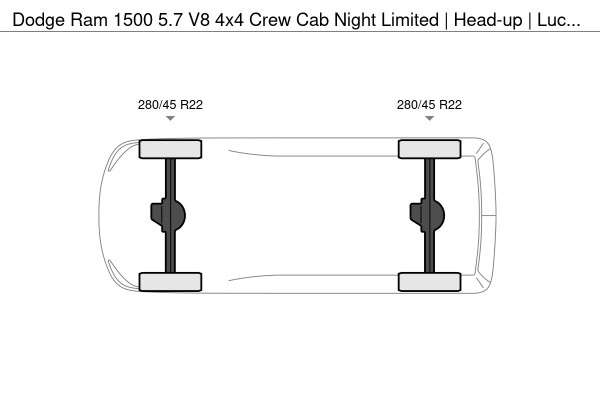 Dodge Ram 1500 5.7 V8 4x4 Crew Cab Night Limited | Head-up | Lucht | Panorama | H&K | Full Option | 360 Camera | Apple Carplay |