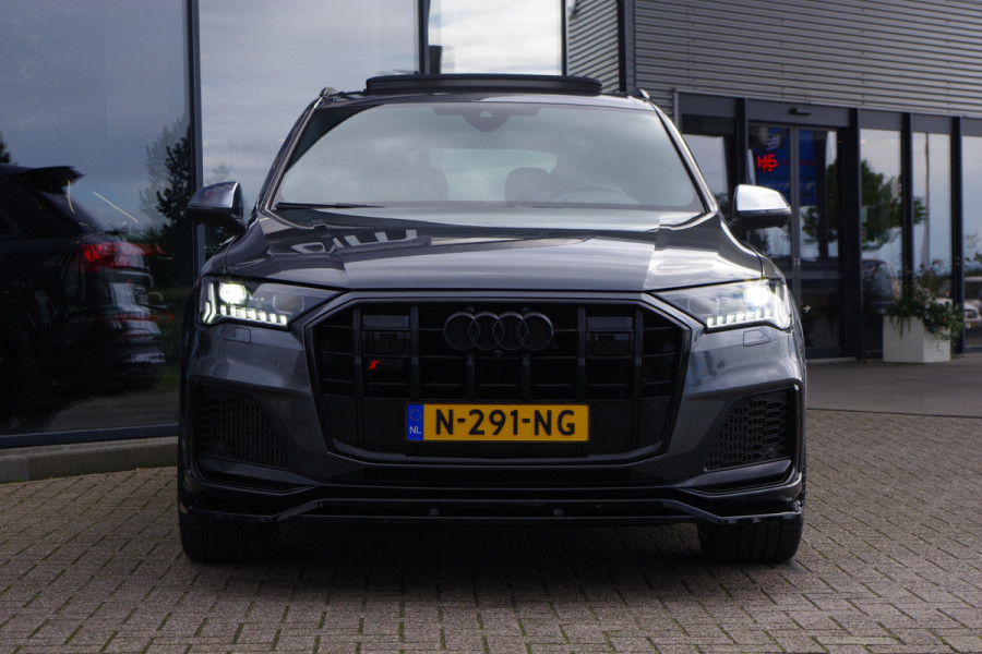 Audi Q7 4.0 TDI SQ7 435 PK V8 Quattro 7p, Panoramadak, Trekhaak, 4-Wielsturing, BOSE, Laser-LED, 22" LM