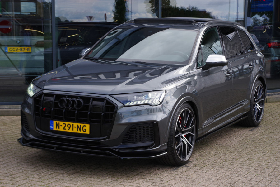 Audi Q7 4.0 TDI SQ7 435 PK V8 Quattro 7p, Panoramadak, Trekhaak, 4-Wielsturing, BOSE, Laser-LED, 22" LM