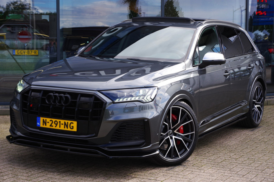 Audi Q7 4.0 TDI SQ7 435 PK V8 Quattro 7p, Panoramadak, Trekhaak, 4-Wielsturing, BOSE, Laser-LED, 22" LM