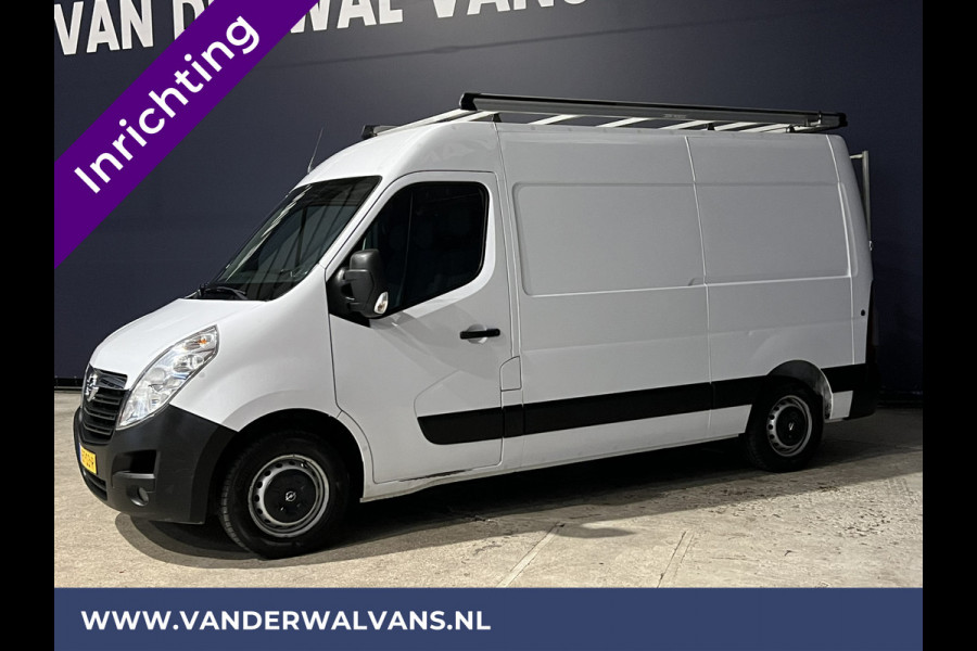 Opel Movano 2.3 CDTI BiTurbo 146pk L2H2 inrichting Euro6 Airco | 2500kg Trekhaak | Imperiaal | Omvormer | Camera Navigatie, Cruisecontrol, Parkeersensoren, Trap, Bijrijdersbank