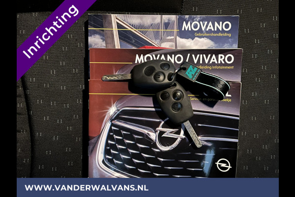 Opel Movano 2.3 CDTI BiTurbo 146pk L2H2 inrichting Euro6 Airco | 2500kg Trekhaak | Imperiaal | Omvormer | Camera Navigatie, Cruisecontrol, Parkeersensoren, Trap, Bijrijdersbank