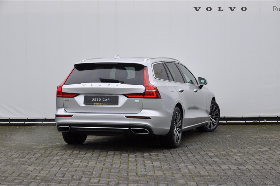 Volvo V60 T8 390PK Automaat Recharge AWD Inscription Elektrische achterklep/ BLIS/ Adaptieve cruise control/ 360 Camera/ Adaptieve koplampen/ Lederen bekleding/ Keyless entry/ Apple carplay/ Drive mode/ Stuurwiel en stoelverwarming/ Standkachel/ Pilot assist/ Panoramadak