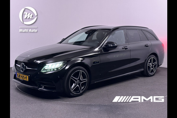 Mercedes-Benz C-Klasse Estate 300 e AMG Plug in Hybrid 320pk PHEV | Lederen Sportstoelen | Trekhaak af Fabriek | Widescreen Navi | Apple Carplay |