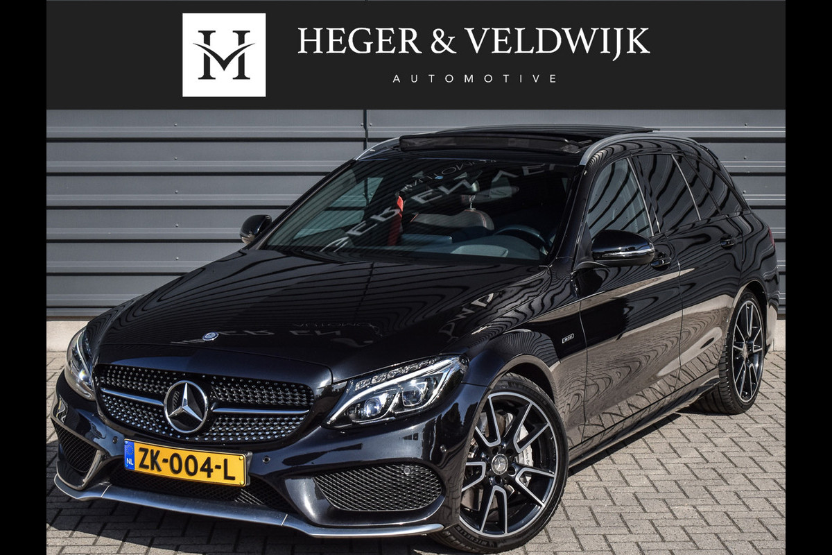 Mercedes-Benz C-Klasse Estate 450 AMG 4MATIC | PANORAMADAK | CAMERA | SPORTSTOELEN | LED | NIGHT PACK | HEAD UP | BLIS | TREKHAAK