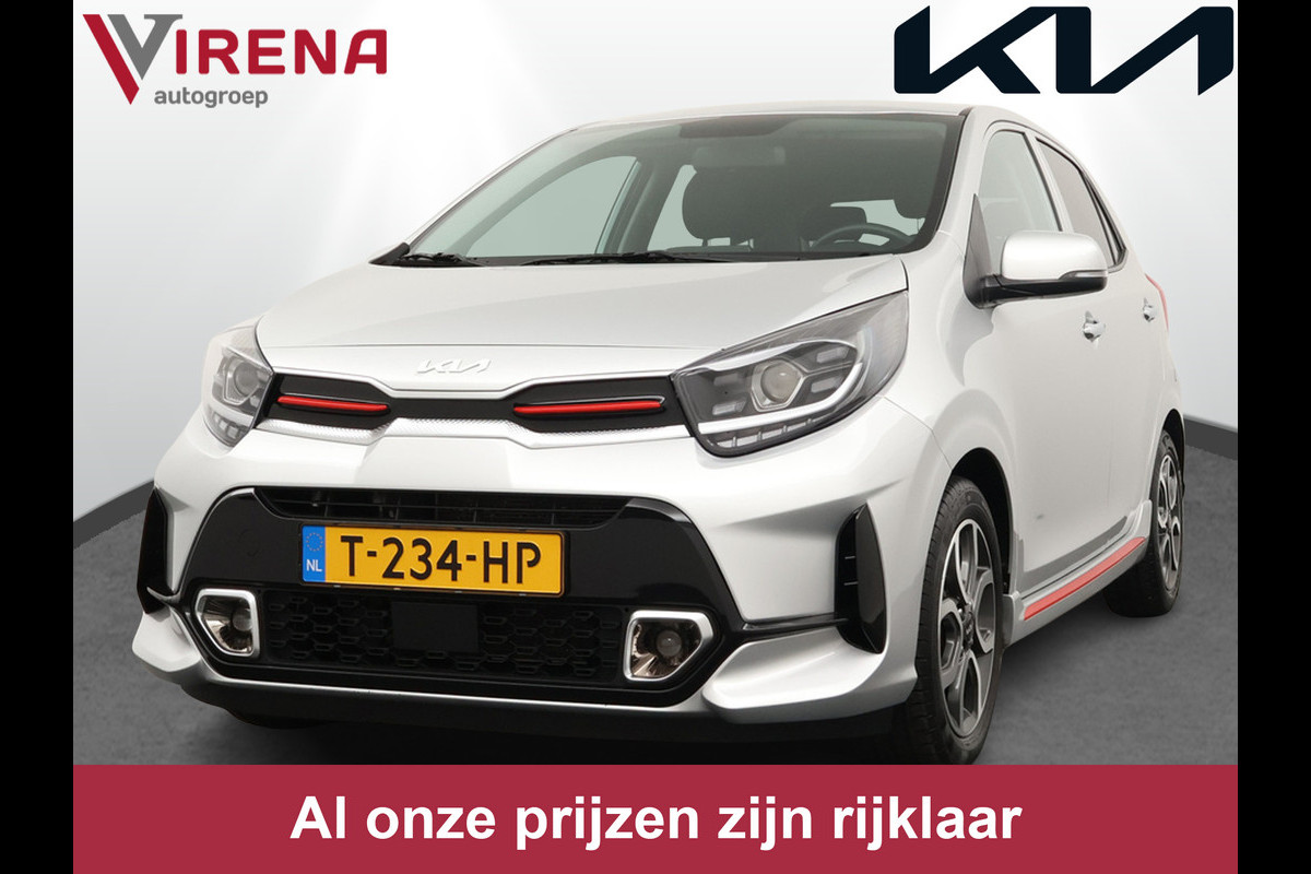 Kia Picanto 1.0 DPi GT-Line - Leder - Climate Control - Navigatie - Cruise Control - Keyless Entry - Fabrieksgarantie Tot 2030