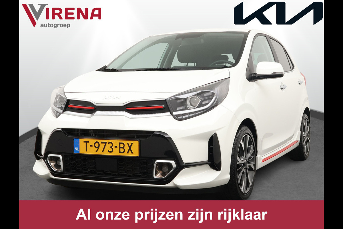 Kia Picanto 1.0 T-GDi GT-Line 5p 100PK - Navigatie - Leder - Keyless Entry - Stoel/Stuur Verwarming - Apple/Android Carplay - Fabrieksgarantie Tot 2030