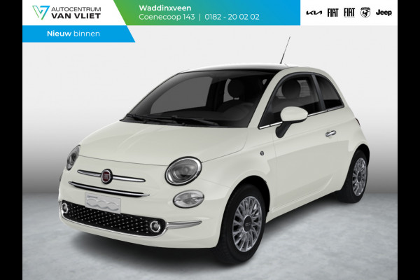 Fiat 500 Hybrid Dolcevita Finale | Airco | Cruise | 15" | Pan. dak | PDC | Apple Carplay