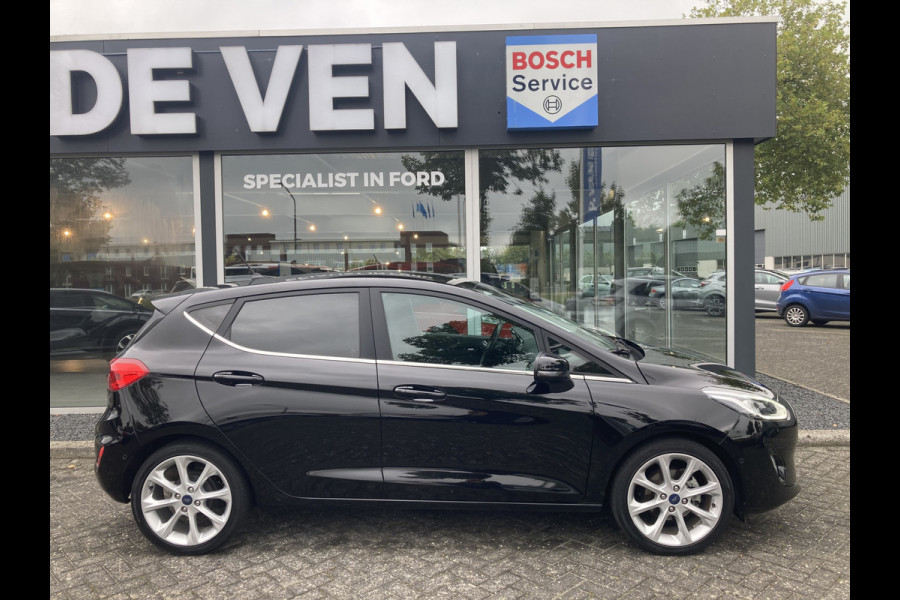 Ford Fiesta 1.0 EcoBoost Titanium 100pk/74kW 6-bak | Adap. Cruise | B&O | Camera | Navigatie | 17 inch | Dab+ | Privacy Glass | etc. etc.