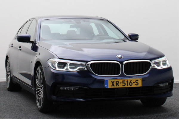 BMW 5 Serie 530i High Executive Automaat Sport Line, Leer, LED, Camera, ACC, Head-Up, Stoelverw., Trekhaak, 19''