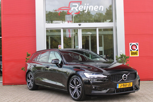 Volvo V60 2.0 B4 211PK AUTOMAAT R-DESIGN 19'' | HARMAN KARDON AUDIO | PILOT ASSIST | DODEHOEKDETECTIE |  ADAPTIEVE CRUISECONTROL | LEDEREN BEKLEDING/ELEK STOELEN MET GEHEUGEN | FULL LED KOPLAMPEN | ELEKTRISCHE KLEP | ELEKTRISCH UITKLAPBARE TREKHAAK | 1800 KG TREKGEWICHT! | EXTRA GETINTE RUITEN ACHTER | ZWARTE HEMELBEKLEDING |