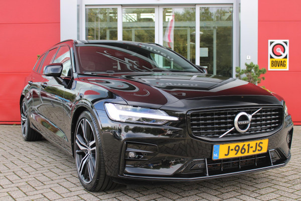 Volvo V60 2.0 B4 211PK AUTOMAAT R-DESIGN 19'' | HARMAN KARDON AUDIO | PILOT ASSIST | DODEHOEKDETECTIE |  ADAPTIEVE CRUISECONTROL | LEDEREN BEKLEDING/ELEK STOELEN MET GEHEUGEN | FULL LED KOPLAMPEN | ELEKTRISCHE KLEP | ELEKTRISCH UITKLAPBARE TREKHAAK | 1800 KG TREKGEWICHT! | EXTRA GETINTE RUITEN ACHTER | ZWARTE HEMELBEKLEDING |