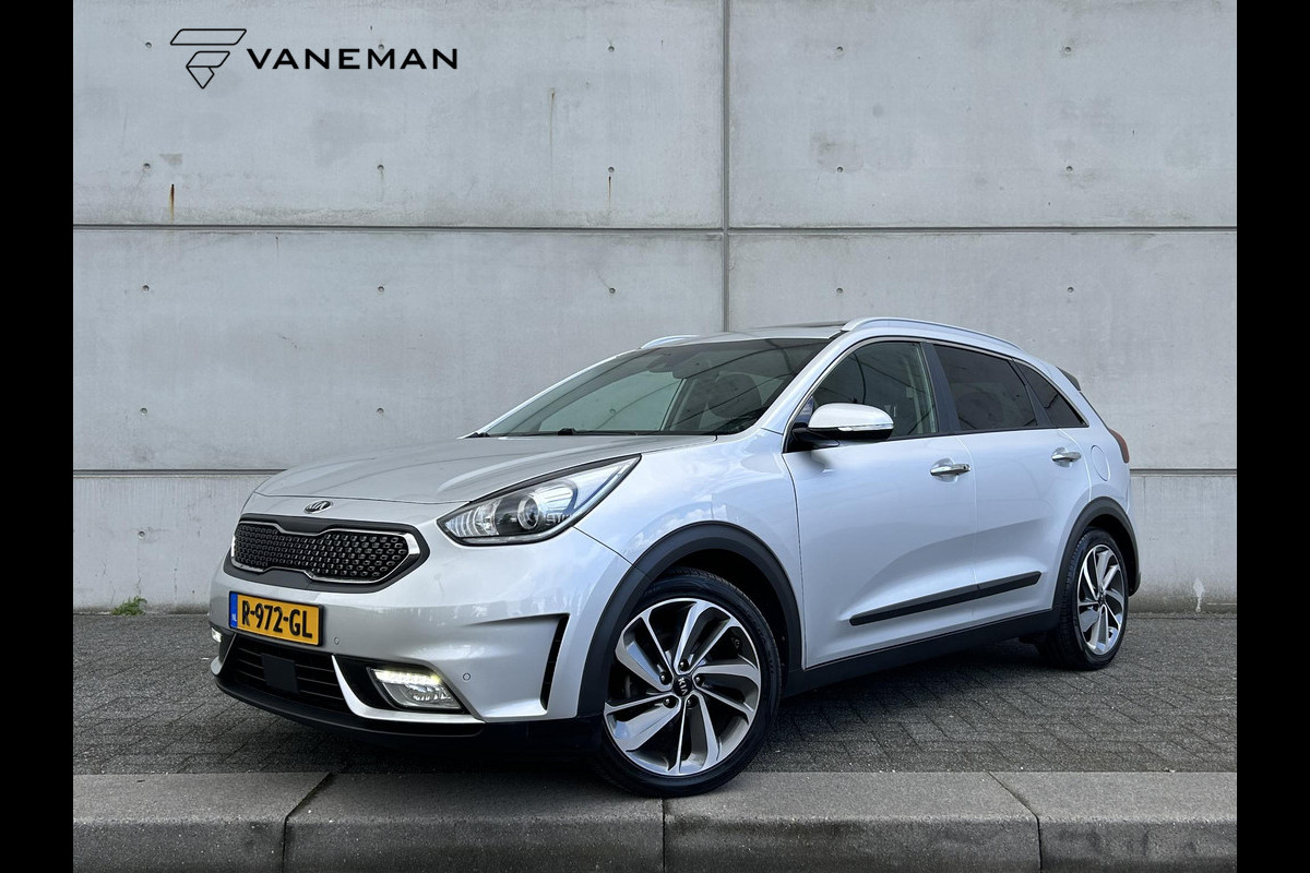 Kia Niro 1.6 GDi Hybrid ExecutiveLine Automaat | JBL | Schuif-/Kanteldak | Leder | Camera | Navi | Stuur-/Stoelverwarming | Apple CarPlay/Android Auto | Clima | Key-Less | 18” Velgen | PDC | Cruise | LED |