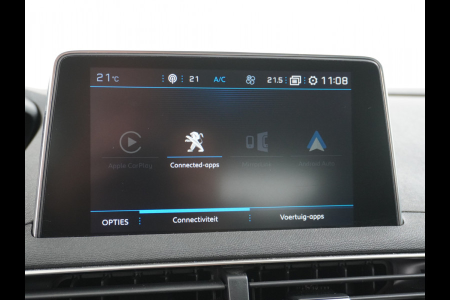 Peugeot 3008 T131PK Apple Carplay Android AutoNavi Trekhaak Ecc Cruise Control Bluetooth Regen-Licht Sensor Lane-Departure Led PDC Connected  PureTech Blue Edition Executive Orig. NL se auto 1e eigenaar EURO6