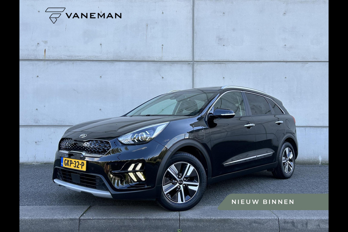 Kia Niro 1.6 GDi PHEV DynamicPlusLine Automaat | Leder | Schuif-/Kanteldak | Camera | Navi | Stuur-/Stoelverwarming | Key-Less | 16” Velgen | Clima | Apple CarPlay/Android Auto | PDC | Cruise | LED |