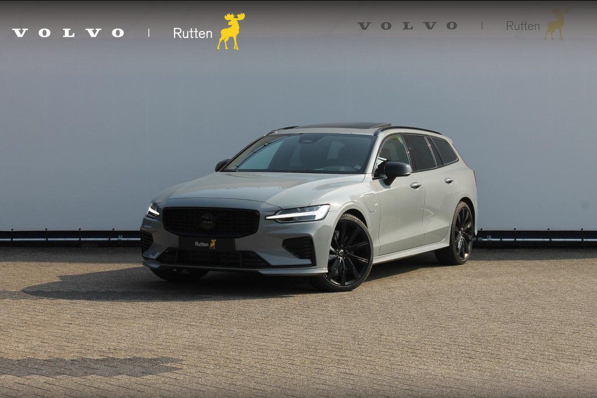 Volvo V60 2.0 T6 350PK Autm. Recharge AWD Plus Dark Panoramisch schuif-kanteldak / 20" lichtmetalen velgen / Exterieur styling pakket / Getinte ramen van de B-stijl / Harman Kardon Audio