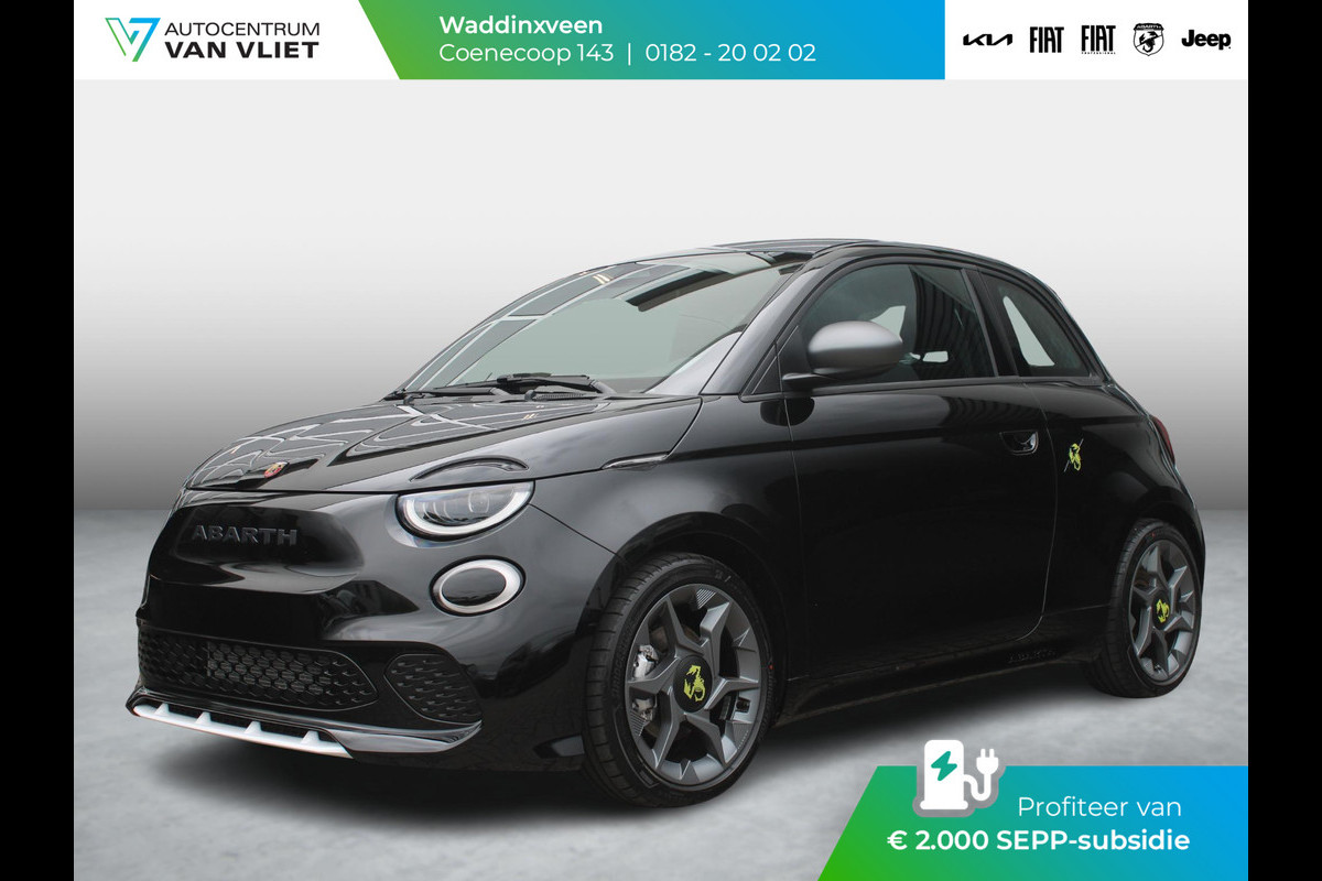 Abarth 500e 42 kWh 155pk | Uit voorraad leverbaar | Navi | Clima | Cruise | 17" | PDC | Apple Carplay | Subsidie € 2.000,- *