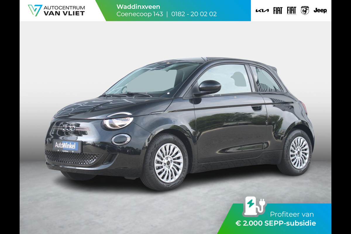 Fiat 500E 42 kWh | Camera | Keyless | PDC | BSM | Clima | Cruise | Apple Carplay | Subsidie € 2.000,- *