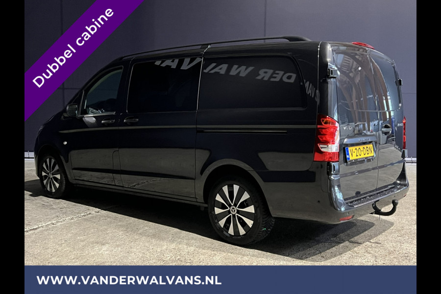 Mercedes-Benz Vito 116 CDI 163pk Automaat L2H1 Dubbele Cabine Euro6 Fabrieksgarantie Airco | 5-Zits Cruisecontrol, Parkeersensoren, LMV, LED, Apple Carplay & Android Auto, Trekhaak, Camera