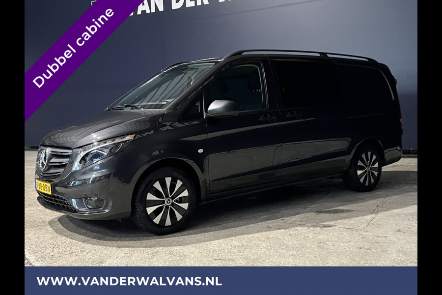 Mercedes-Benz Vito 116 CDI 163pk Automaat L2H1 Dubbele Cabine Euro6 Fabrieksgarantie Airco | 5-Zits Cruisecontrol, Parkeersensoren, LMV, LED, Apple Carplay & Android Auto, Trekhaak, Camera