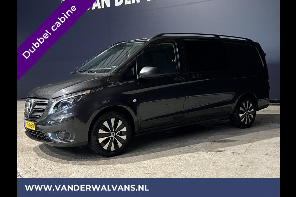 Mercedes-Benz Vito 116 CDI 163pk Automaat L2H1 Dubbele Cabine Euro6 Fabrieksgarantie Airco | 5-Zits Cruisecontrol, Parkeersensoren, LMV, LED, Apple Carplay & Android Auto, Trekhaak, Camera