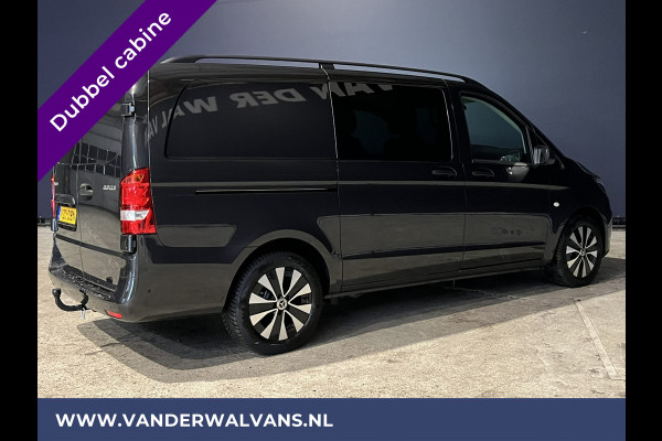 Mercedes-Benz Vito 116 CDI 163pk Automaat L2H1 Dubbele Cabine Euro6 Fabrieksgarantie Airco | 5-Zits Cruisecontrol, Parkeersensoren, LMV, LED, Apple Carplay & Android Auto, Trekhaak, Camera